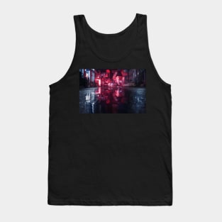 Rain in Night City Tank Top